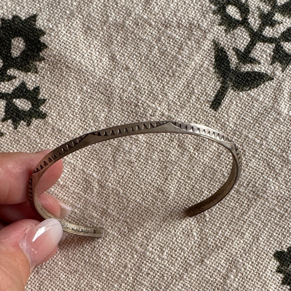 Navajo Sterling Silver Cuff Bracelet